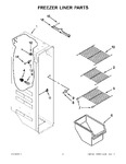 Diagram for 04 - Freezer Liner Parts