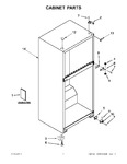 Diagram for 01 - Cabinet Parts