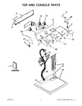 Diagram for 01 - Top And Console Parts