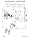 Diagram for 04 - W10469829 Burner Assembly Parts