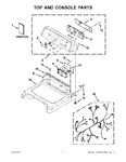 Diagram for 01 - Top And Console Parts