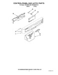 Diagram for 02 - Control Panel And Latch Parts