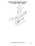 Diagram for 02 - Control Panel And Latch Parts