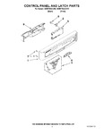 Diagram for 02 - Control Panel And Latch Parts