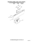 Diagram for 02 - Control Panel And Latch Parts