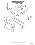 Diagram for 02 - Control Panel Parts