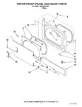 Diagram for 02 - Dryer Front Panel And Door Parts