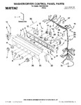 Diagram for 01 - Washer/dryer Control Panel Parts