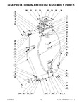 Diagram for 08 - Soap Box, Drain And Hose Assembly Parts