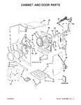 Diagram for 02 - Cabinet And Door Parts