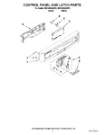 Diagram for 02 - Control Panel And Latch Parts