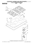 Diagram for 01 - Cooktop, Burner And Grate Parts