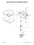 Diagram for 10 - Motor And Ice Container Parts