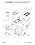 Diagram for 02 - Burner Box, Griddle, And Grill Parts