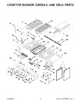 Diagram for 03 - Cooktop, Burner, Griddle, And Grill Parts