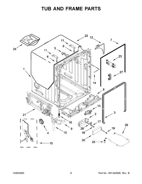 Maytag MDB8959SKZ0 Parts List Coast Appliance Parts