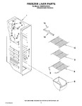 Diagram for 04 - Freezer Liner Parts