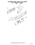 Diagram for 02 - Control Panel And Latch Parts