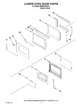 Diagram for 03 - Lower Oven Door Parts