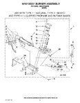 Diagram for 04 - W10135231 Burner Assembly