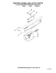 Diagram for 02 - Control Panel And Latch Parts