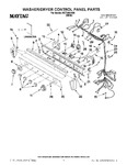 Diagram for 01 - Washer/dryer Control Panel Parts