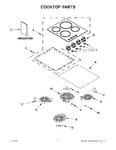 Diagram for 01 - Cooktop Parts