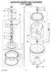 Diagram for 03 - Agitator, Basket And Tub Parts