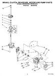 Diagram for 05 - Brake, Clutch, Gearcase, Motor And Pump Parts