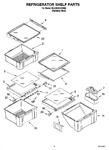 Diagram for 03 - Refrigerator Shelf Parts