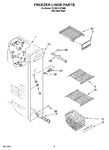 Diagram for 04 - Freezer Liner Parts