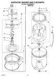 Diagram for 03 - Agitator, Basket And Tub Parts