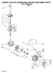 Diagram for 04 - Brake, Clutch, Gearcase, Motor And Pump Parts