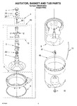 Diagram for 03 - Agitator, Basket And Tub Parts