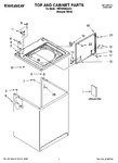 Diagram for 01 - Top And Cabinet Parts