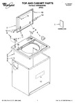 Diagram for 01 - Top And Cabinet Parts