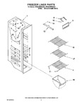 Diagram for 04 - Freezer Liner Parts