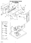 Diagram for 02 - Top And Console Parts