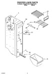 Diagram for 04 - Freezer Liner Parts