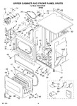 Diagram for 03 - Upper Cabinet And Front Panel Parts