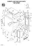 Diagram for 02 - Cabinet Liner And Door, Literature