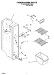 Diagram for 04 - Freezer Liner Parts