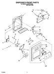 Diagram for 08 - Dispenser Front Parts