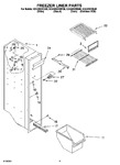 Diagram for 04 - Freezer Liner Parts