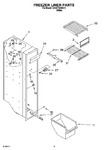 Diagram for 04 - Freezer Liner Parts