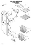 Diagram for 04 - Freezer Liner Parts