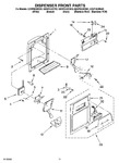 Diagram for 08 - Dispenser Front Parts