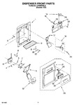 Diagram for 08 - Dispenser Front Parts