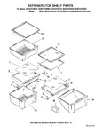 Diagram for 03 - Refrigerator Shelf Parts