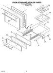 Diagram for 03 - Oven Door And Broiler Parts